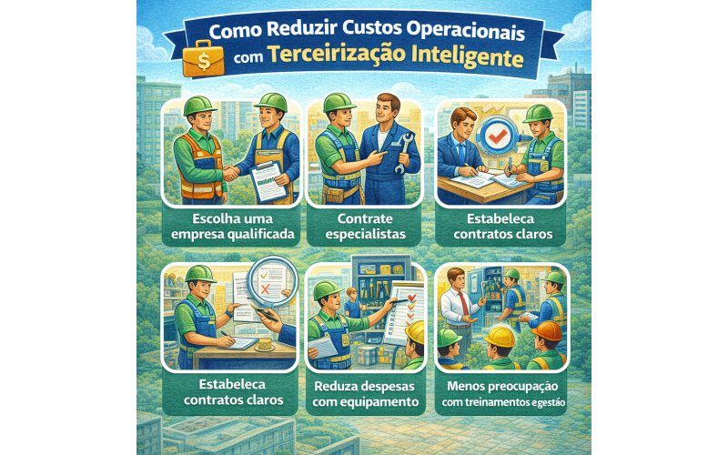 Como reduzir custos operacionais com terceirização inteligente